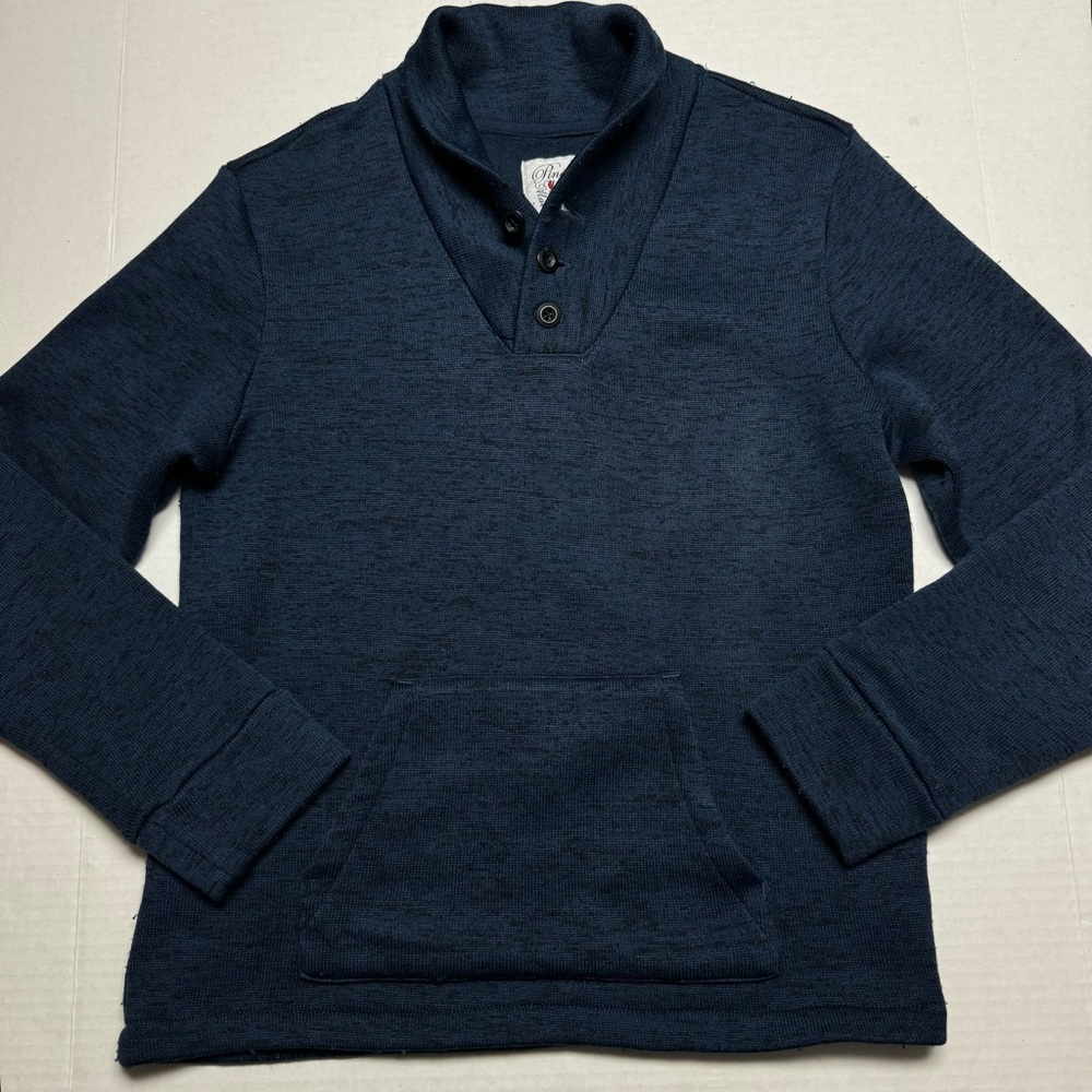 Cole Haan x Pinch Classics Maine, Men's Shawl Collar Sweater In Blue Size: Small